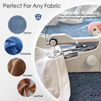 Mini Foldable Sewing (سلائ) Machine,Easy To Use,for Cloth Repairs, Fabric Stitching, Home and Travel Use